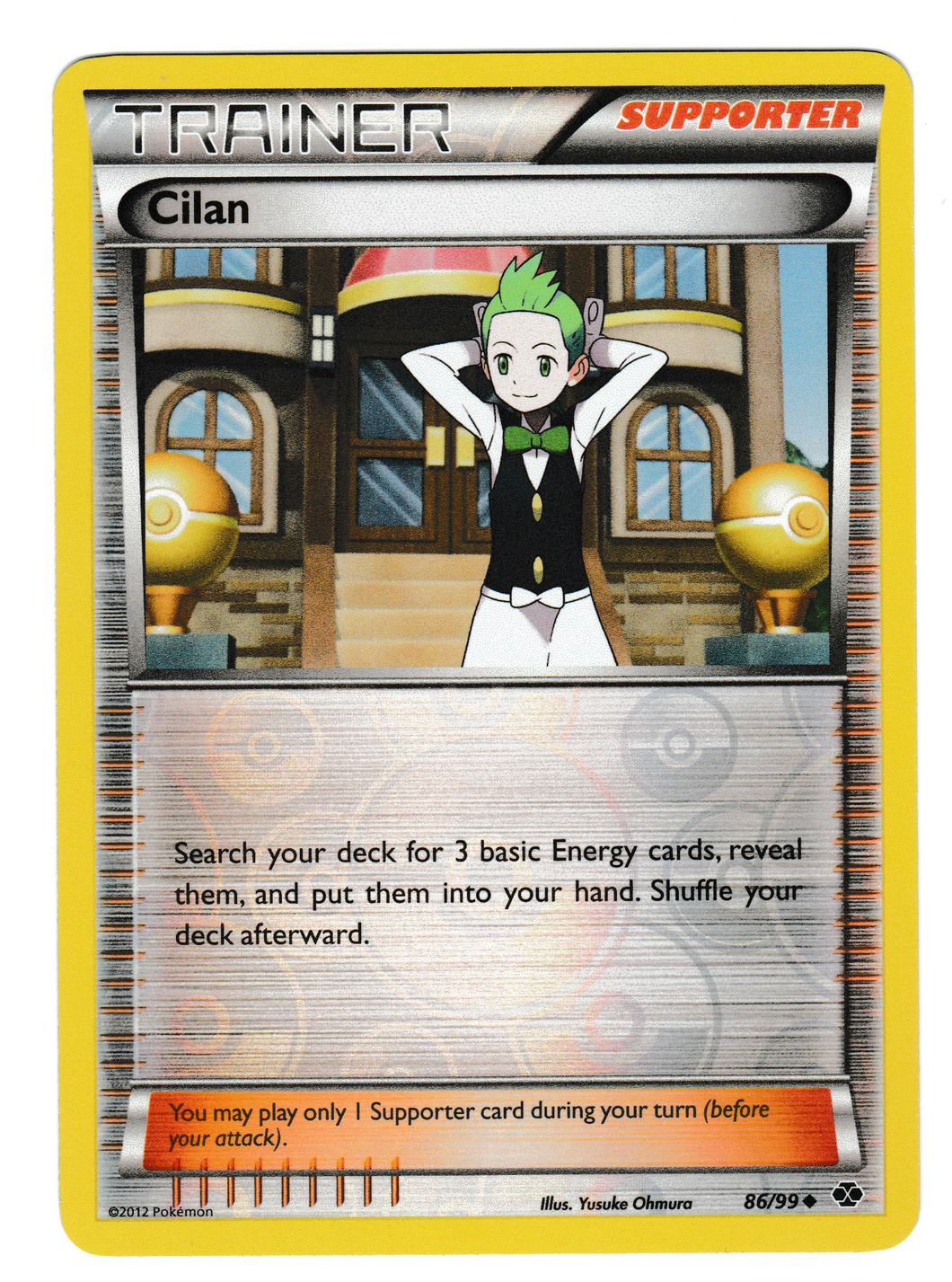 2012 Pokemon Next Destinies #86 Cilan Reverse Foil