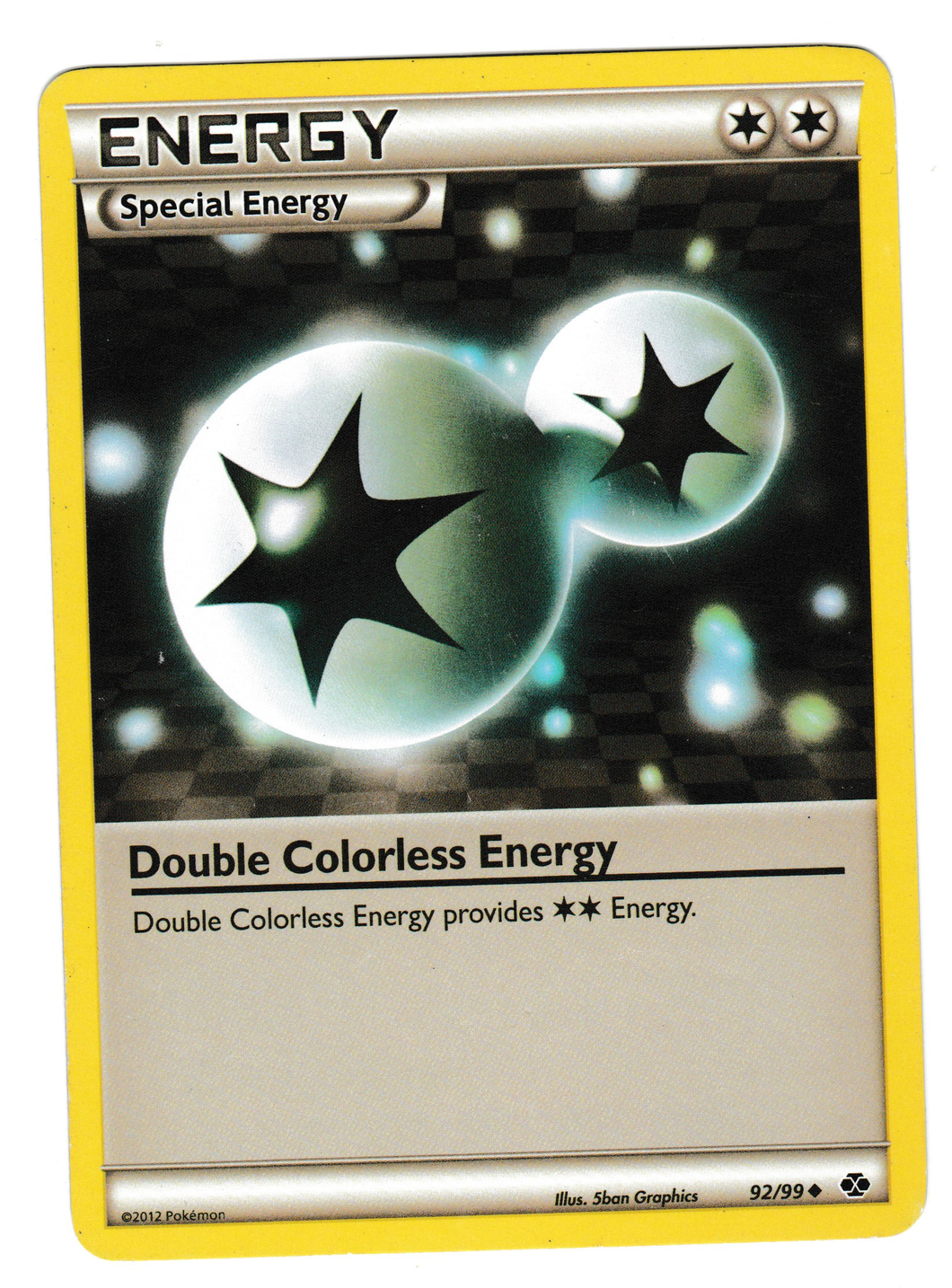 2012 Pokemon Next Destinies #92 Double Colorless Energy
