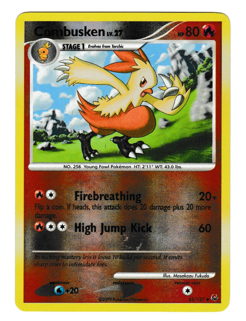 2009 Pokemon Platinum Combusken Reverse Foil