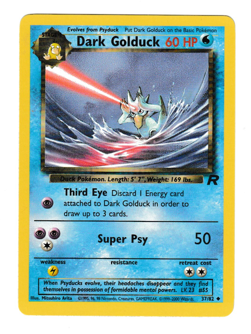 2000 Pokemon Team Rocket #37 Dark Golduck