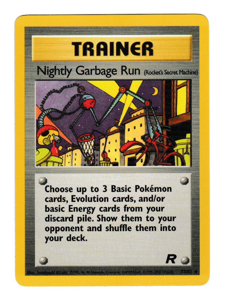 2000 Pokemon Team Rocket #77 Nightly Garbage Run