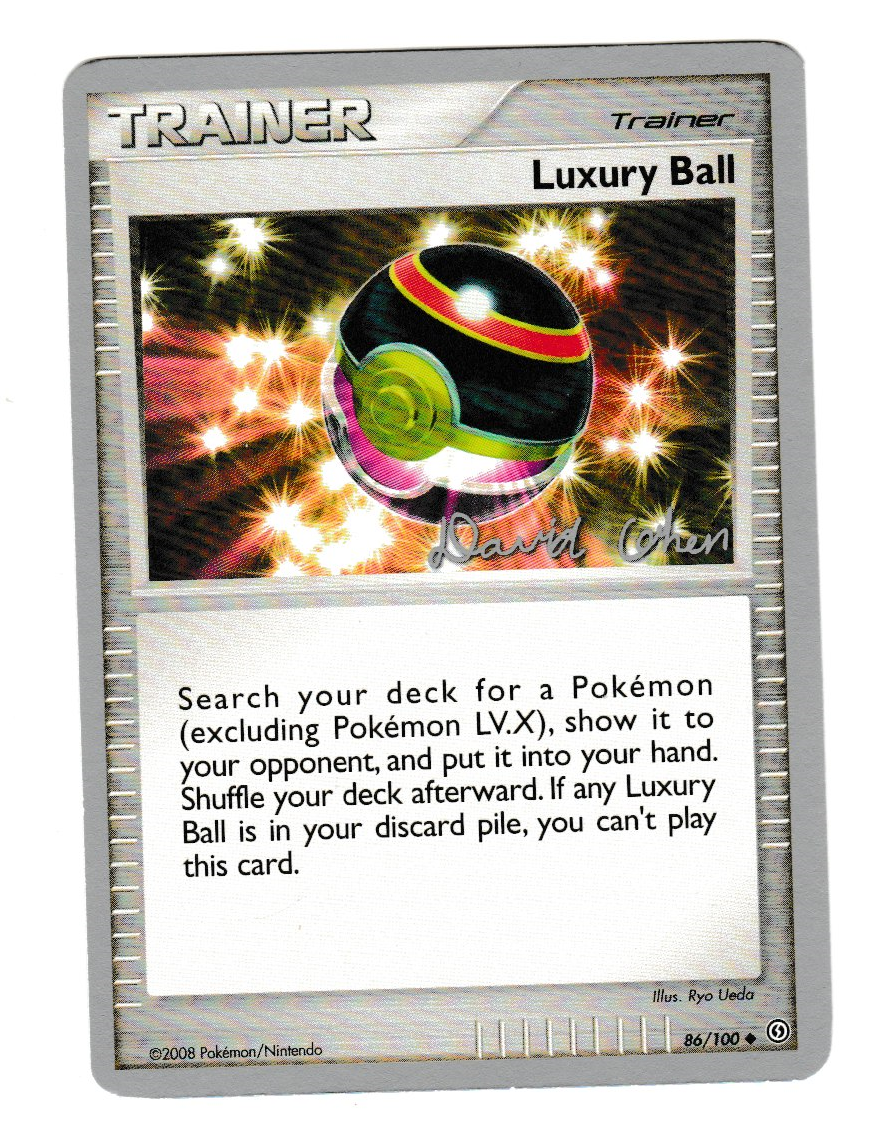 2009 Pokemon World Championship Decks 2009 Luxury Ball (David Cohen)
