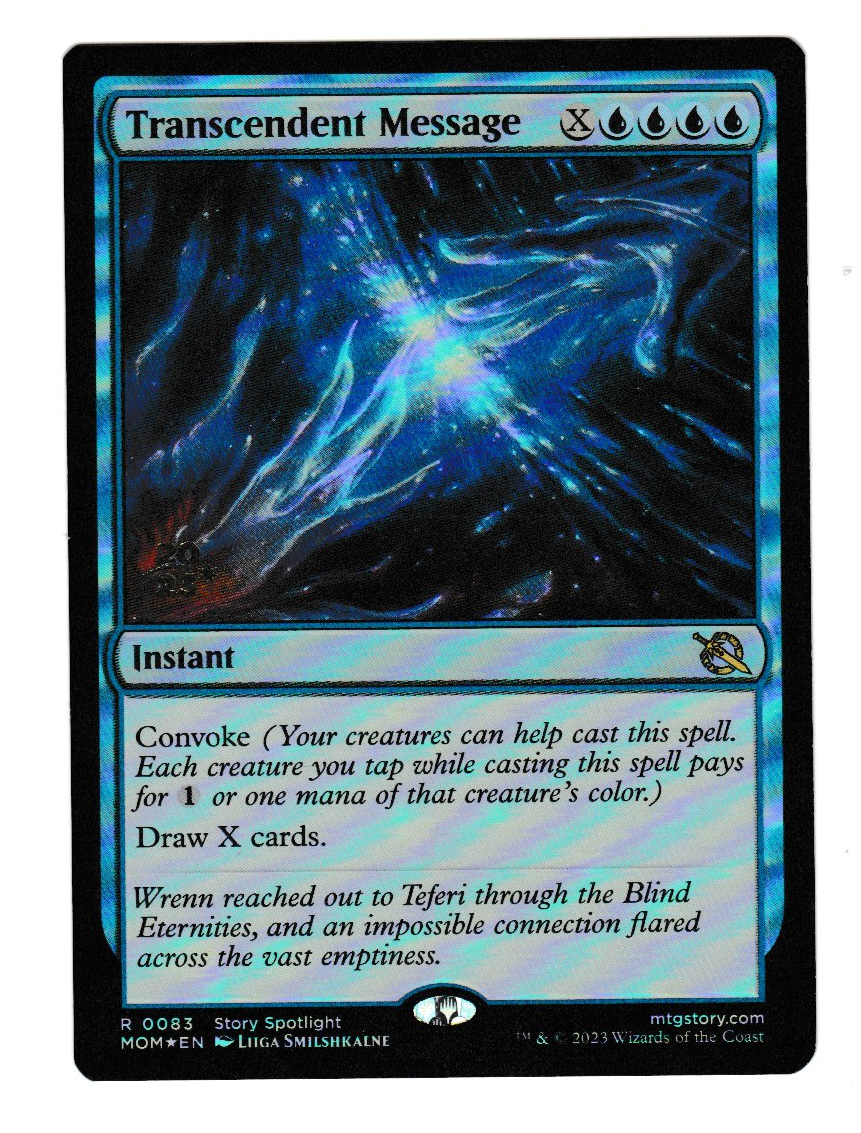 March of the Machine Transcendent Message Prerelease Foil