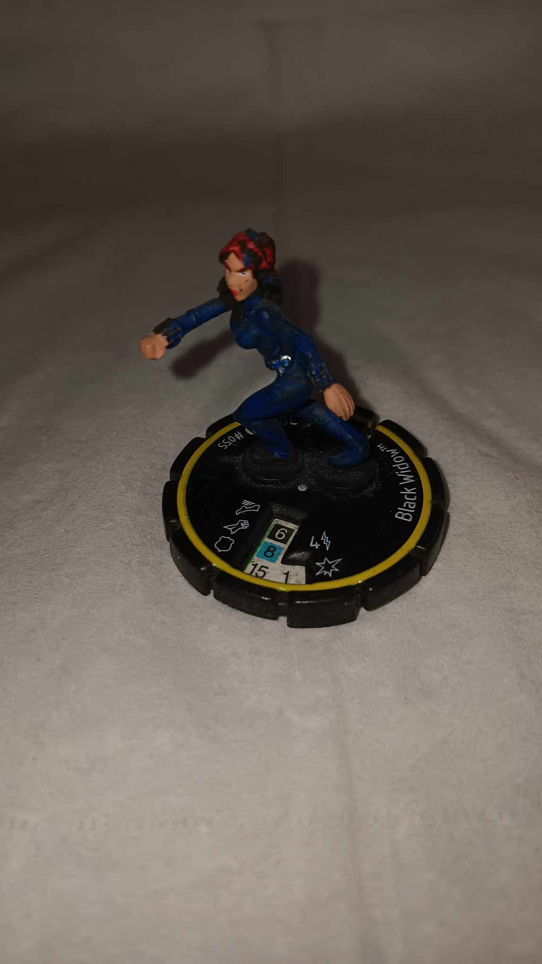 2002 Heroclix Marvel Clobberin Time #055 Black Widow Rookie