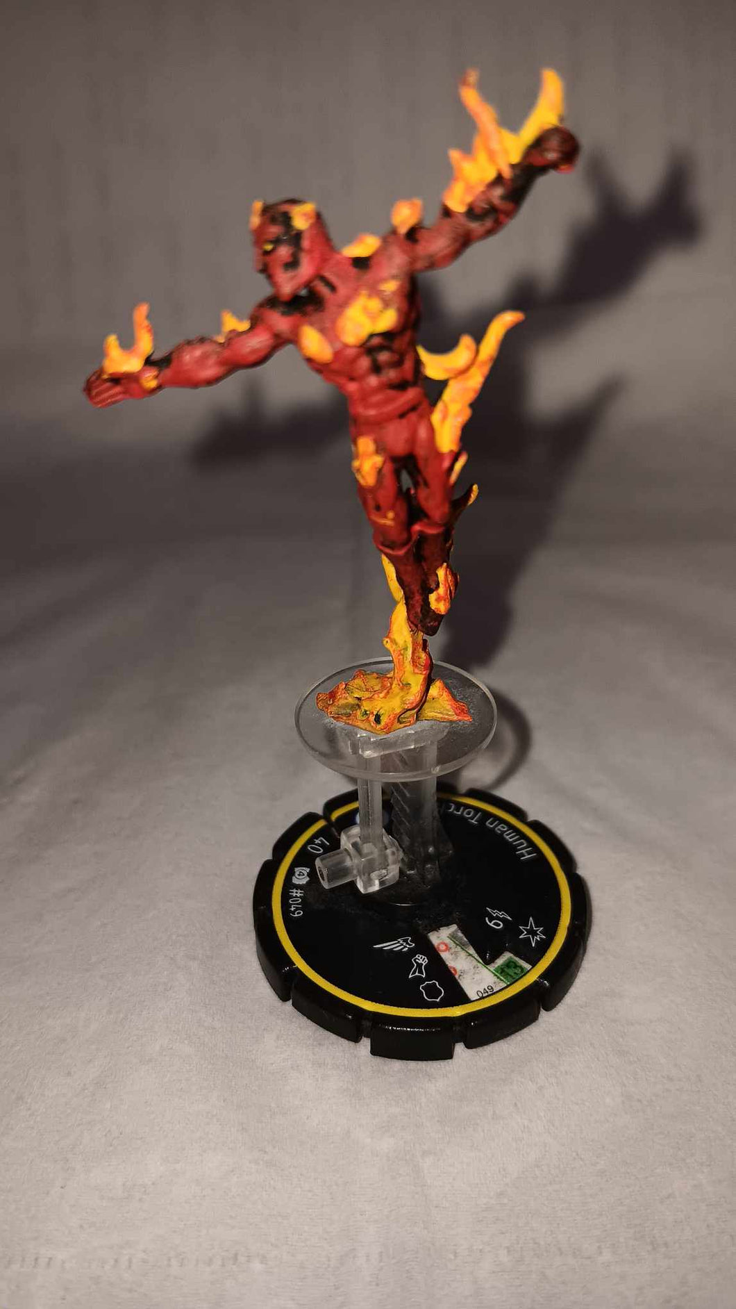 2002 Heroclix Marvel Clobberin Time #049 Human Torch Rookie