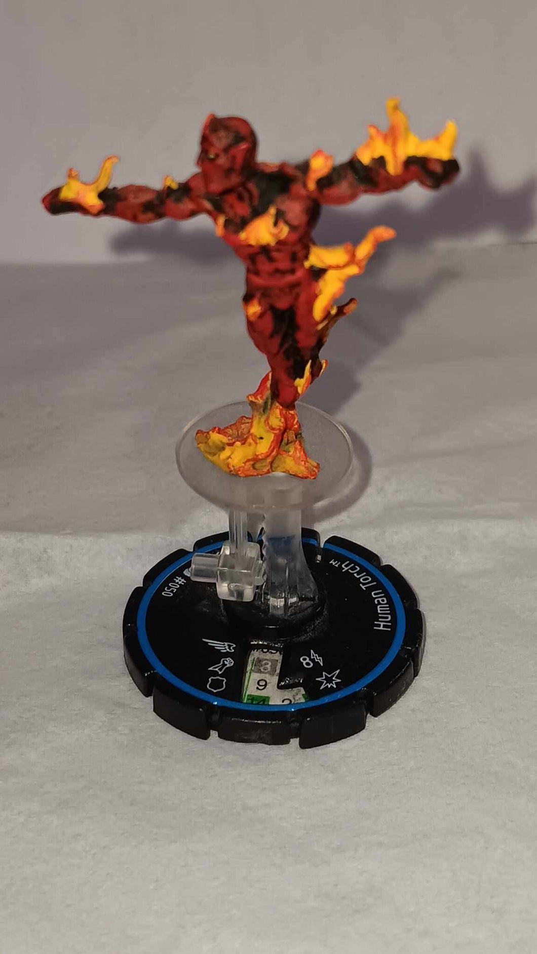 2002 Heroclix Marvel Clobberin Time #050 Human Torch Experienced