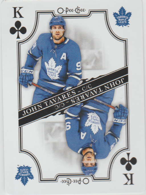 2019-20 O-Pee-Chee Playing Cards King of Clubs John Tavares