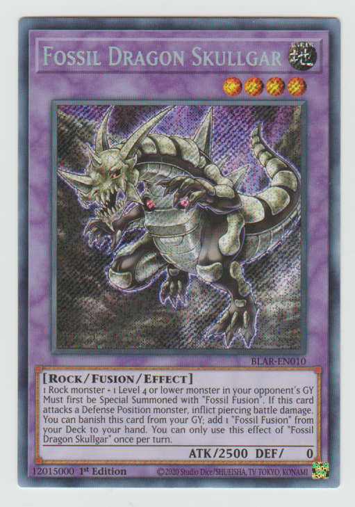 2020 Yu-Gi-Oh! Battles of Legend: Armageddon 1st Ed. Fossil Dragon Skullgar