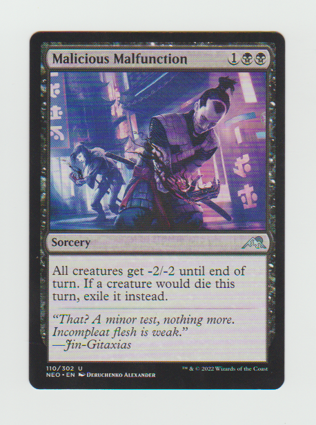 Kamigawa Neon Dynasty Malicious Malfunction