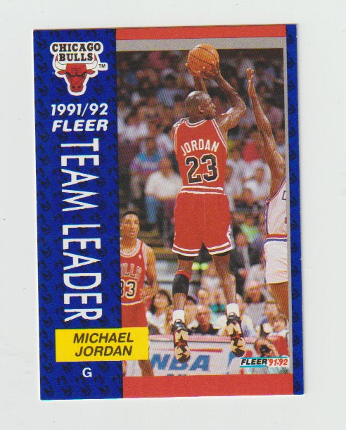 1991-92 Fleer Team Leader #375 Michael Jordan