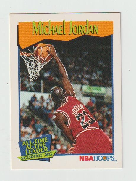 1991-92 Hoops All Time Active Leader #536 Michael Jordan