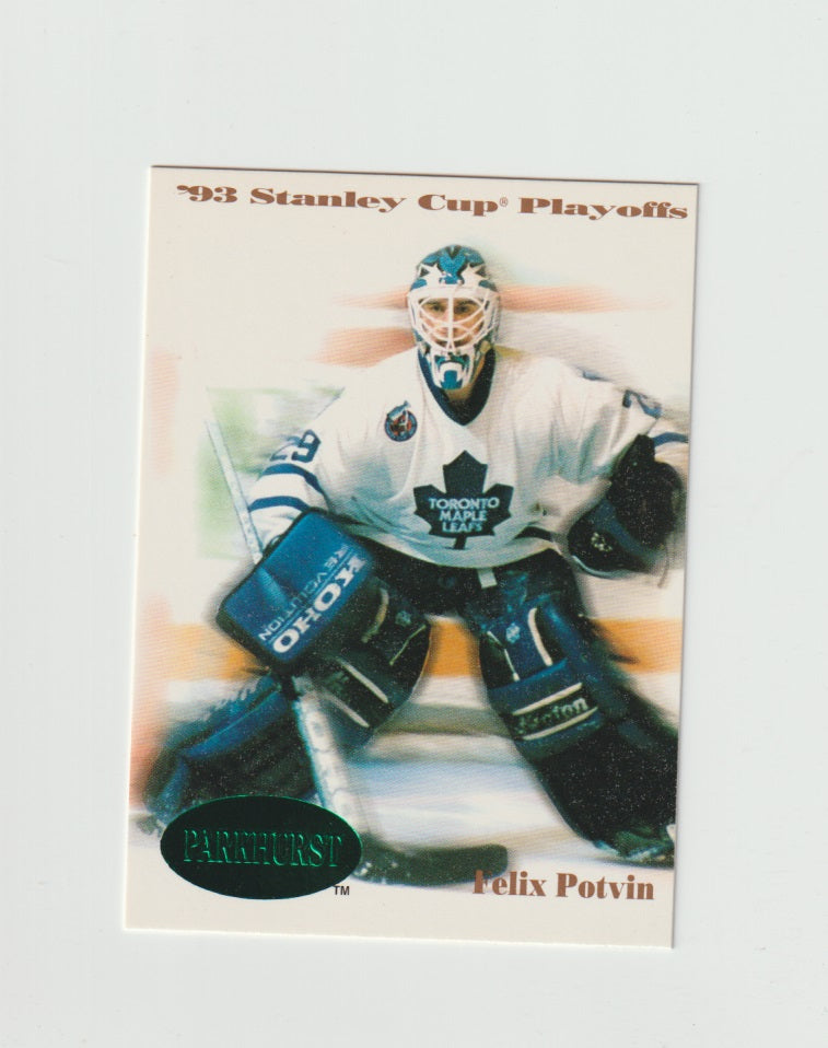 1992-93 Parkhurst Emerald Ice #507 Felix Potvin