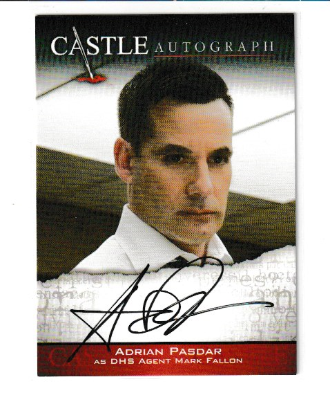 2014 Castle Seasons 3 & 4 #A06 Adrian Pasdar as Mark Fallon Autograph