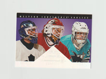 Load image into Gallery viewer, 1994-95 Donruss Dominators #7 of 8 Felix Potvin, Ed Belfour &amp; Arturs Irbe
