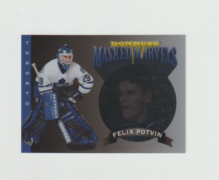 1994-95 Donruss Masked Marvels #7 of 10 Felix Potvin