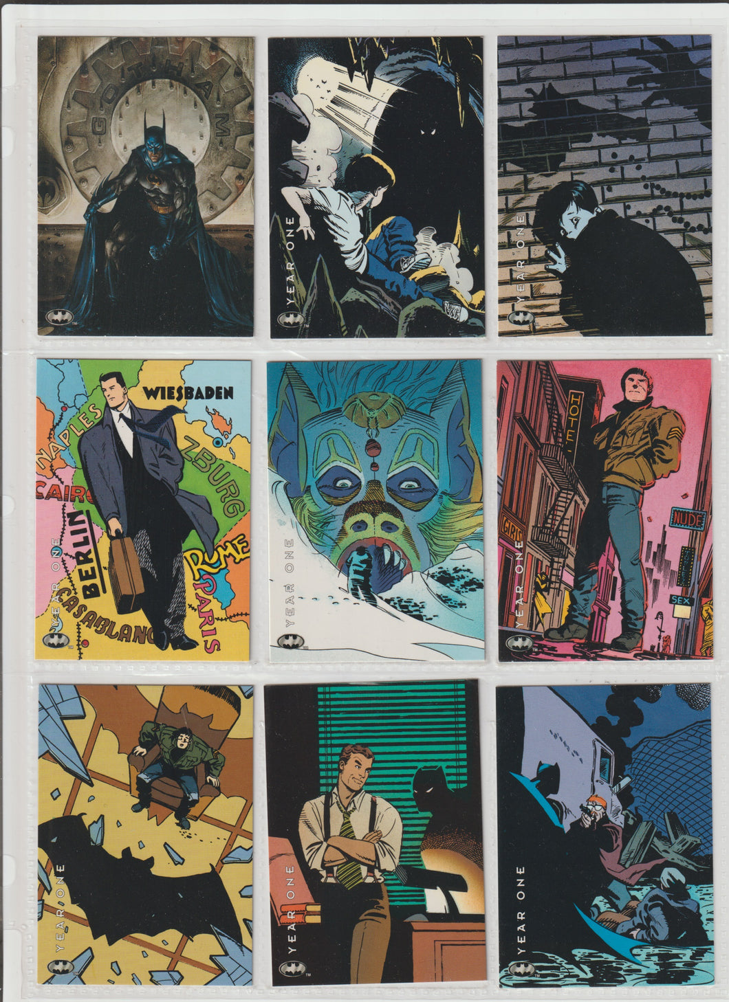 1994 Batman Saga of The Dark Knight Base Set 100 Cards