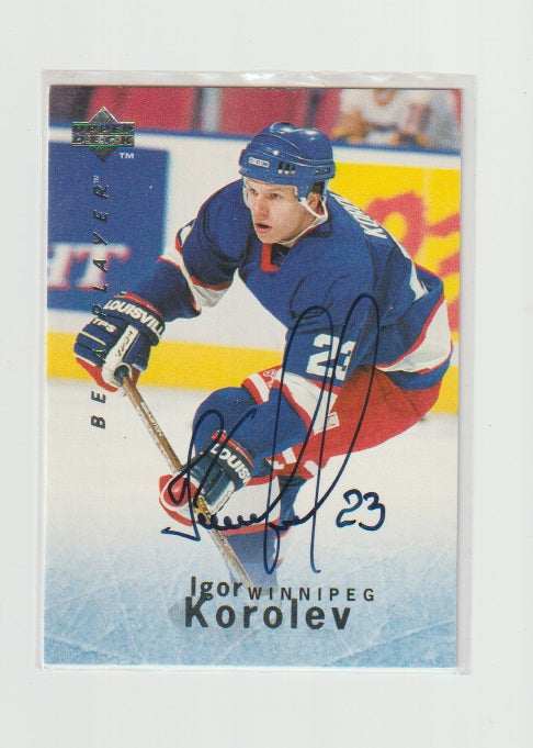 1995-96 Be A Player Signatures #S135 Igor Korolev