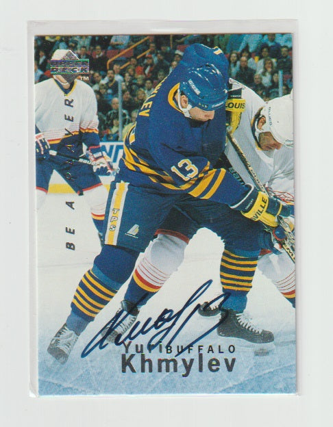 1995-96 Be A Player Signatures #S4 Yuri Khmylev