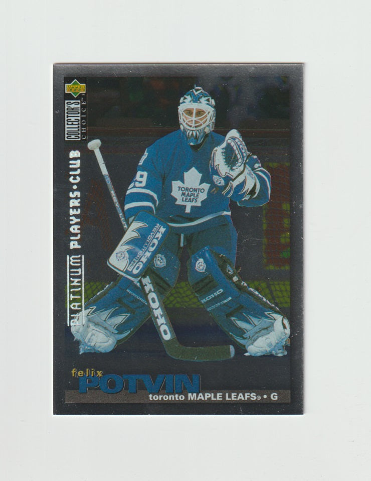 1995-96 Collector's Choice Player's Club Platinum #114 Felix Potvin