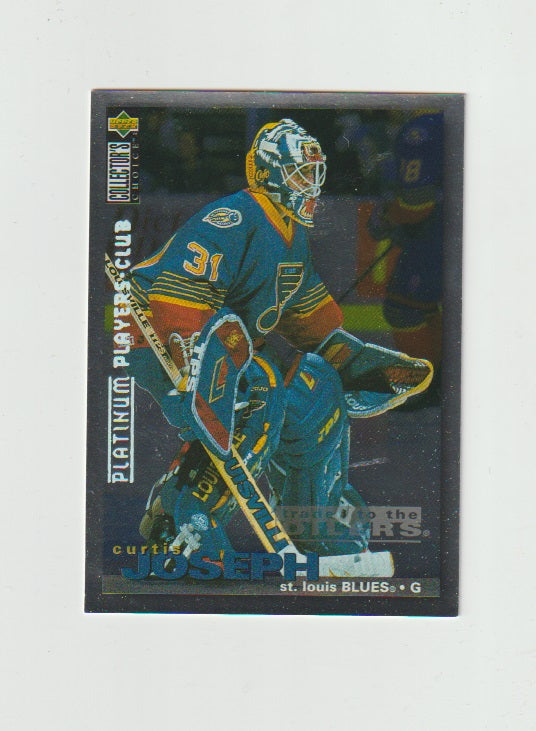 1995-96 Collector's Choice Players Club Platinum #291 Curtis Joseph