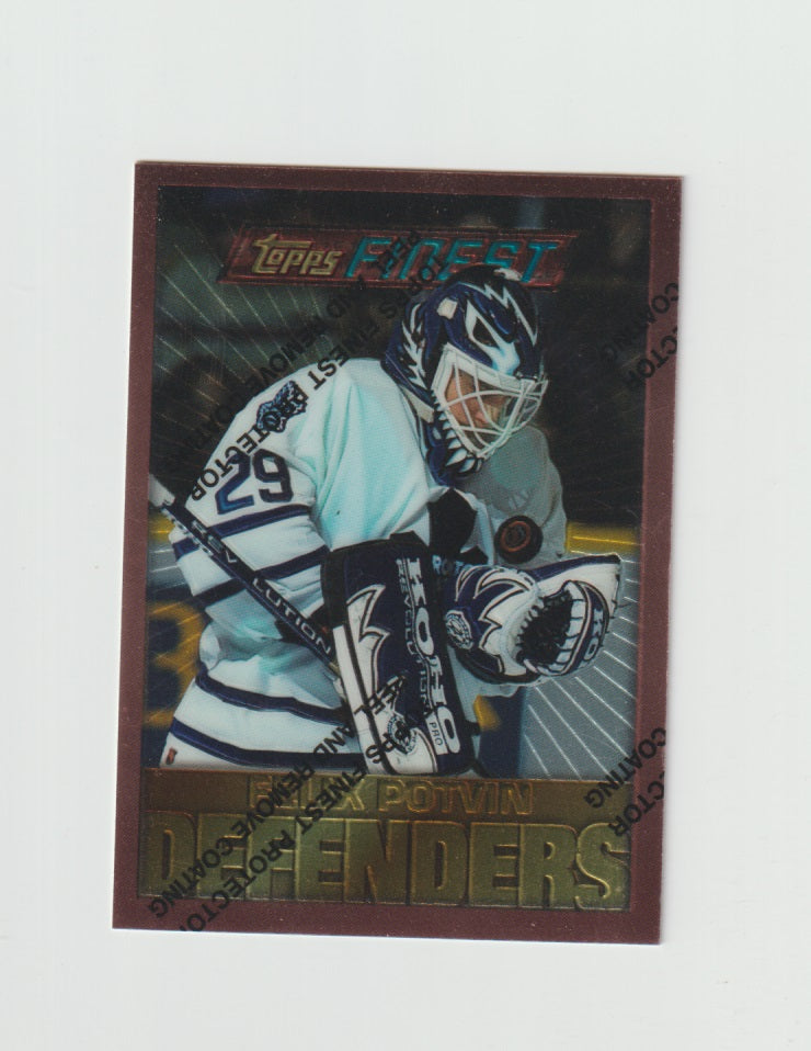 1995-96 Finest Defenders #105 Felix Potvin