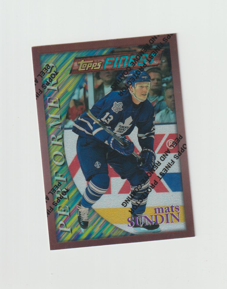 1995-96 Finest Refractors #177 Mats Sundin
