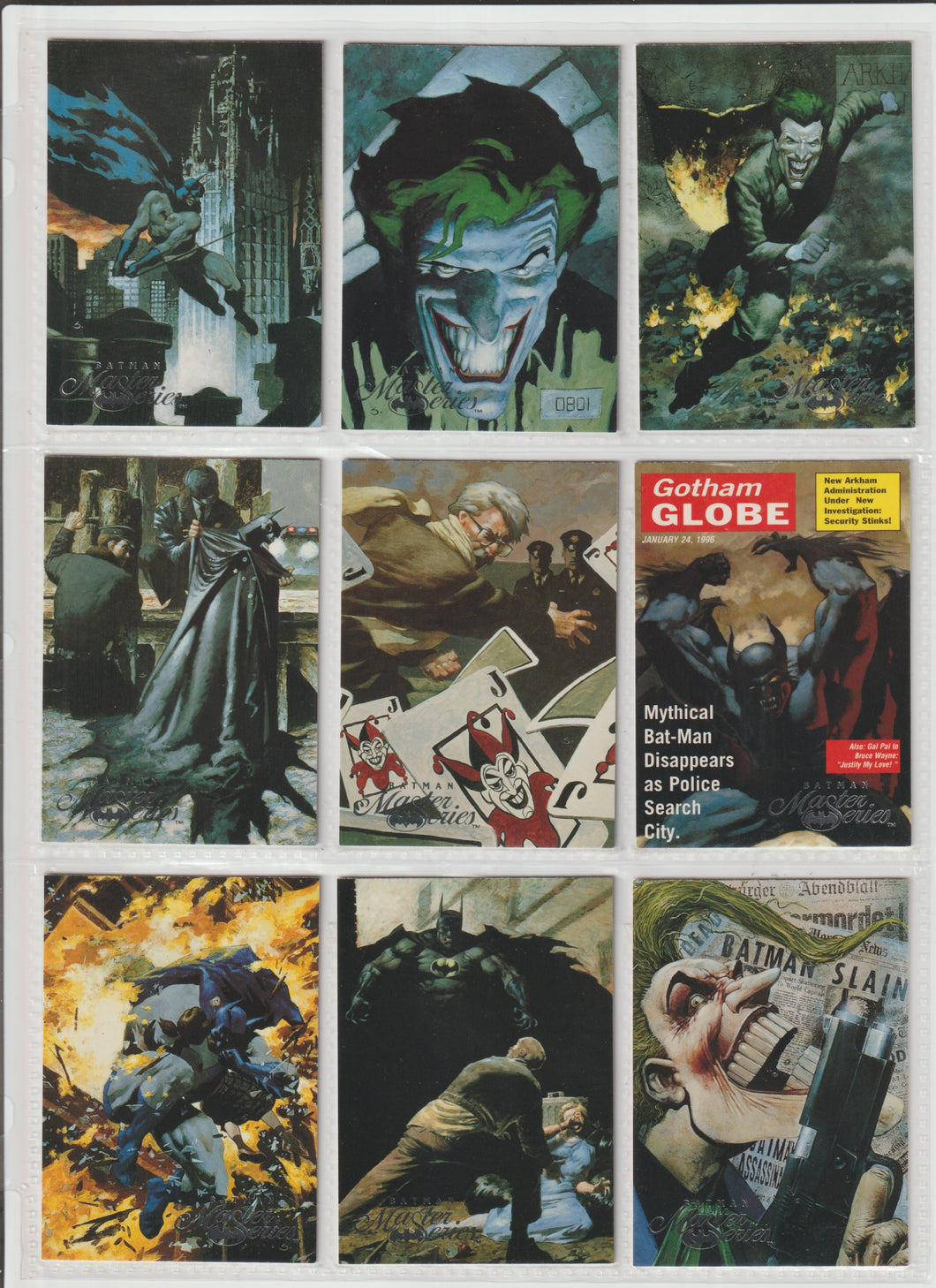 1995 Batman Master Series Base Set 90 Cards