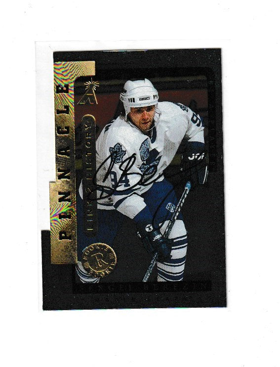1996-97 Be A Player Link 2 History Autographs Silver #LTH-3A Sergei Berezin