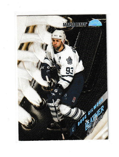 1996-97 Leaf Leather and Laces #14 of 20 Doug Gilmour