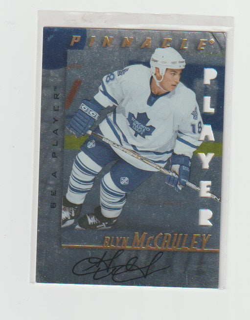 1997-98 Be A Player Autographs Die Cut #222 Alyn McCauley