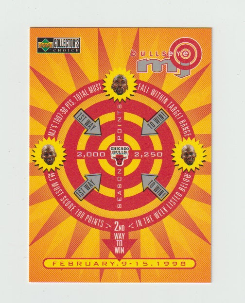 1997-98 Collector's Choice MJ Bullseye #B2 Michael Jordan