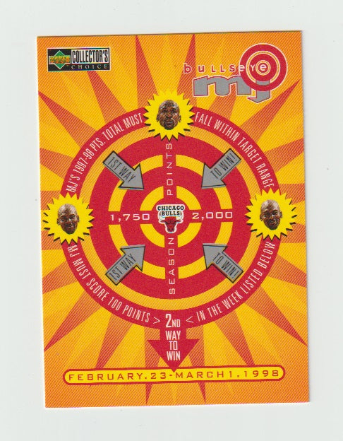 1997-98 Collector's Choice MJ Bullseye #B4 Michael Jordan