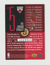 Load image into Gallery viewer, 1997-98 Collector&#39;s Choice The Jordan Dynasty #JD5 Michael Jordan
