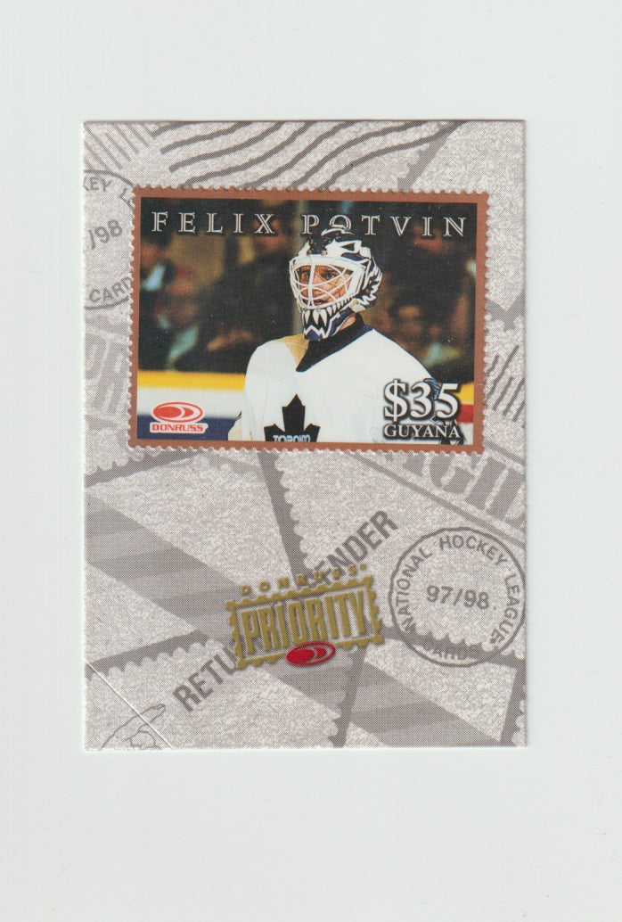 1997-98 Donruss Priority Stamps Bronze Felix Potvin