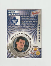 Load image into Gallery viewer, 1997-98 Pacific Dynagon Dark Gray #122 Felix Potvin
