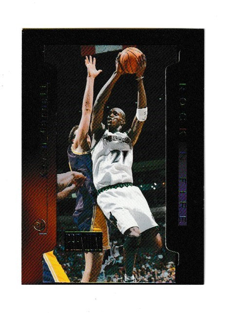 1997-98 Skybox Premium Rock N Fire #7 Kevin Garnett