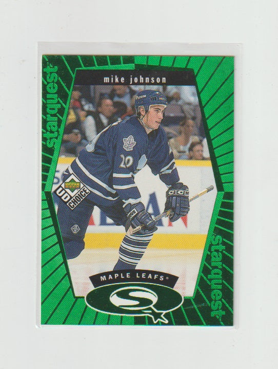 1998-99 UD Choice StarQuest Green #SQ27 Mike Johnson