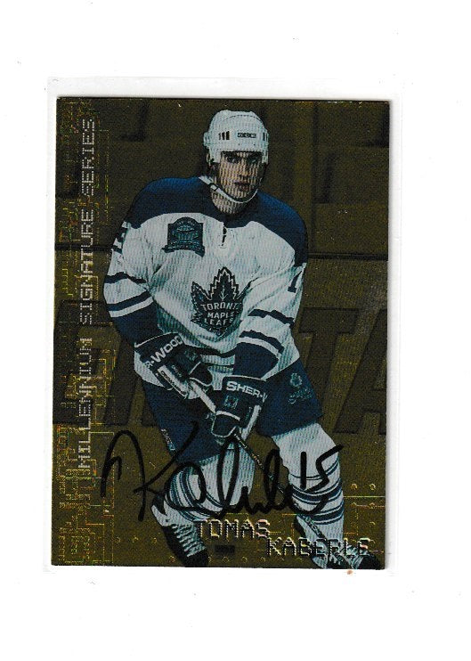 1999-00 BAP Millenium Autographs Gold #230 Tomas Kaberle