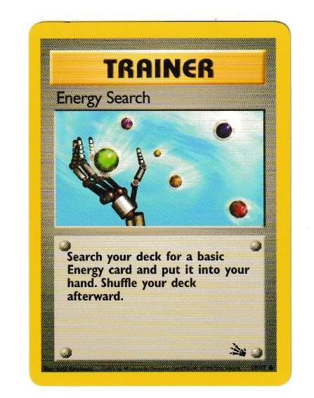 1999 WOTC Fossil Unlimited #59 Energy Search