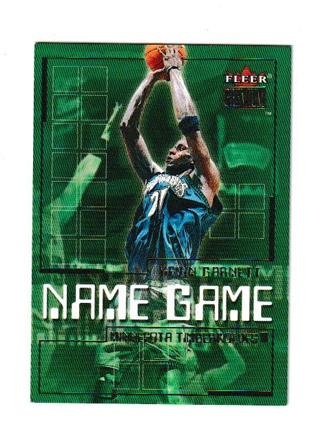 2000-01 Fleer Premium Name Game #15 Kevin Garnett