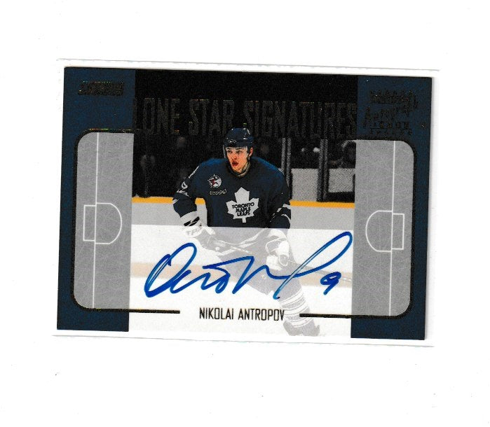 2000-01 Stadium Club Lone Star Signatures #LS5 Nik Antropov