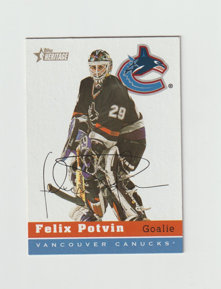 2000-01 Topps Heritage #124 Felix Potvin