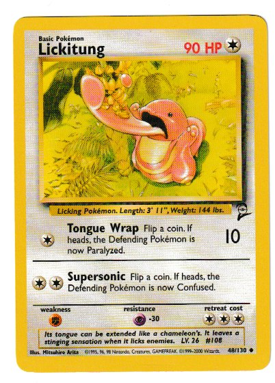 2000 WOTC Base 2 Unlimited #48 Lickitung