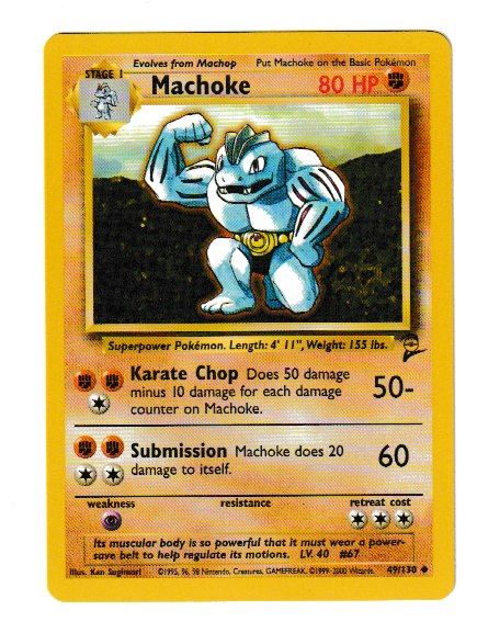 2000 WOTC Base 2 Unlimited #49 Machoke