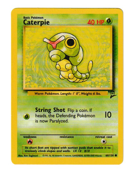 2000 WOTC Base 2 Unlimited #68 Caterpie