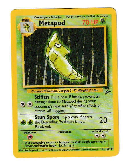 2000 WOTC Base 2 Unlimited #81 Metapod