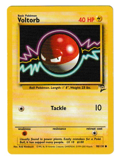 2000 WOTC Base 2 Unlimited #98 Voltorb