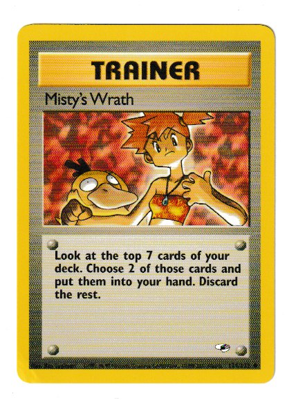 2000 WOTC Gym Heroes Unlimited #114 Trainer Misty's Wrath