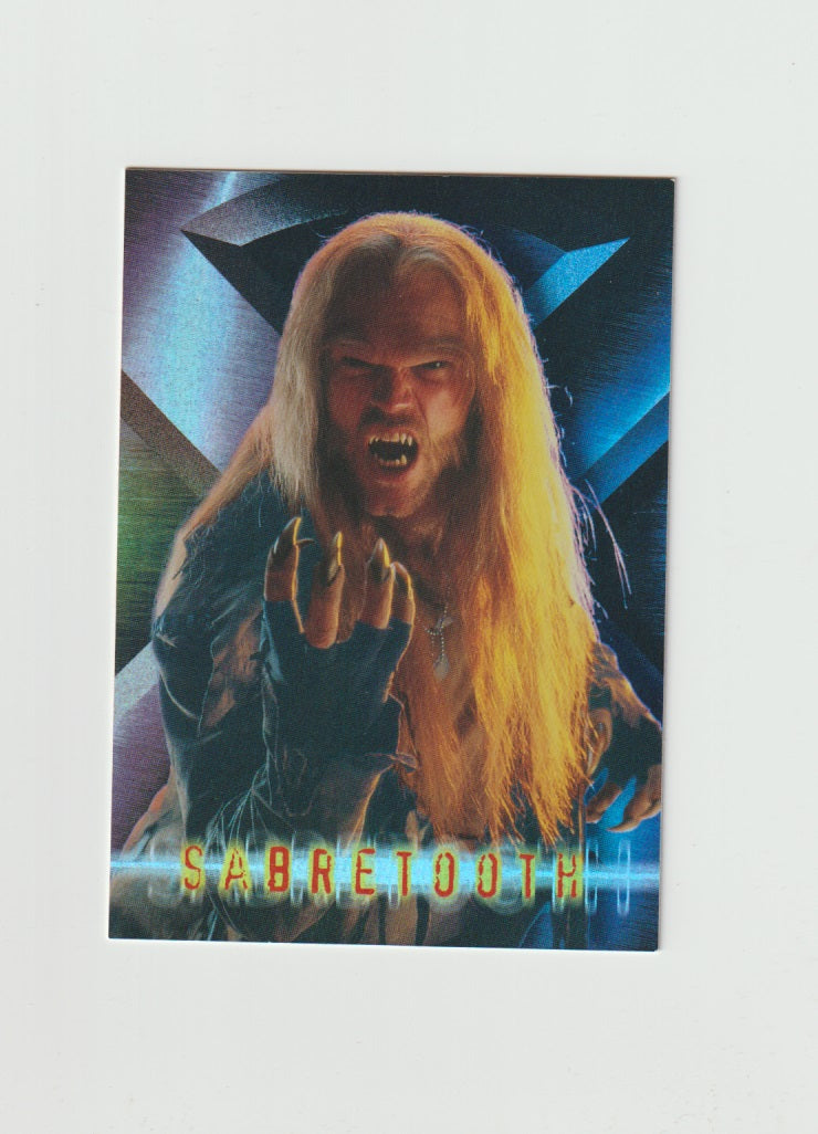 2000 X-Men Movie X-Foil #9 of 10 Sabretooth