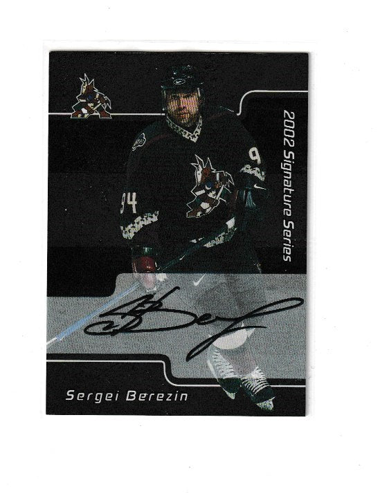 2001-02 BAP Signature Series Autographs #193 Sergei Berezin